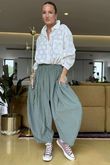 Made in Italy Cooper Needlecord Sia Pant Soft Khaki 